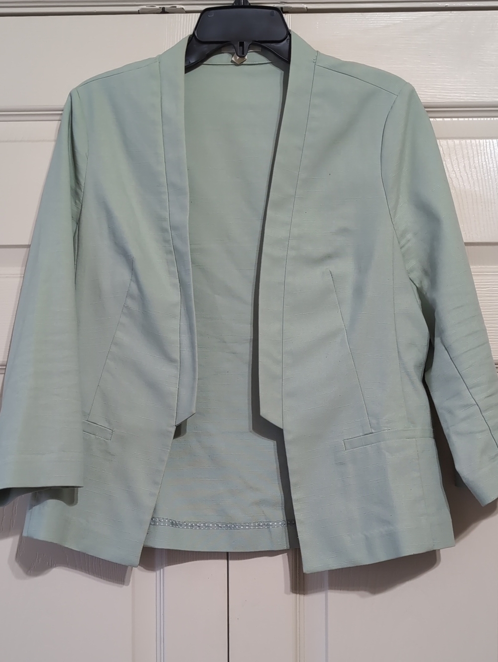 Maurices Mint Green Open-Front Blazer